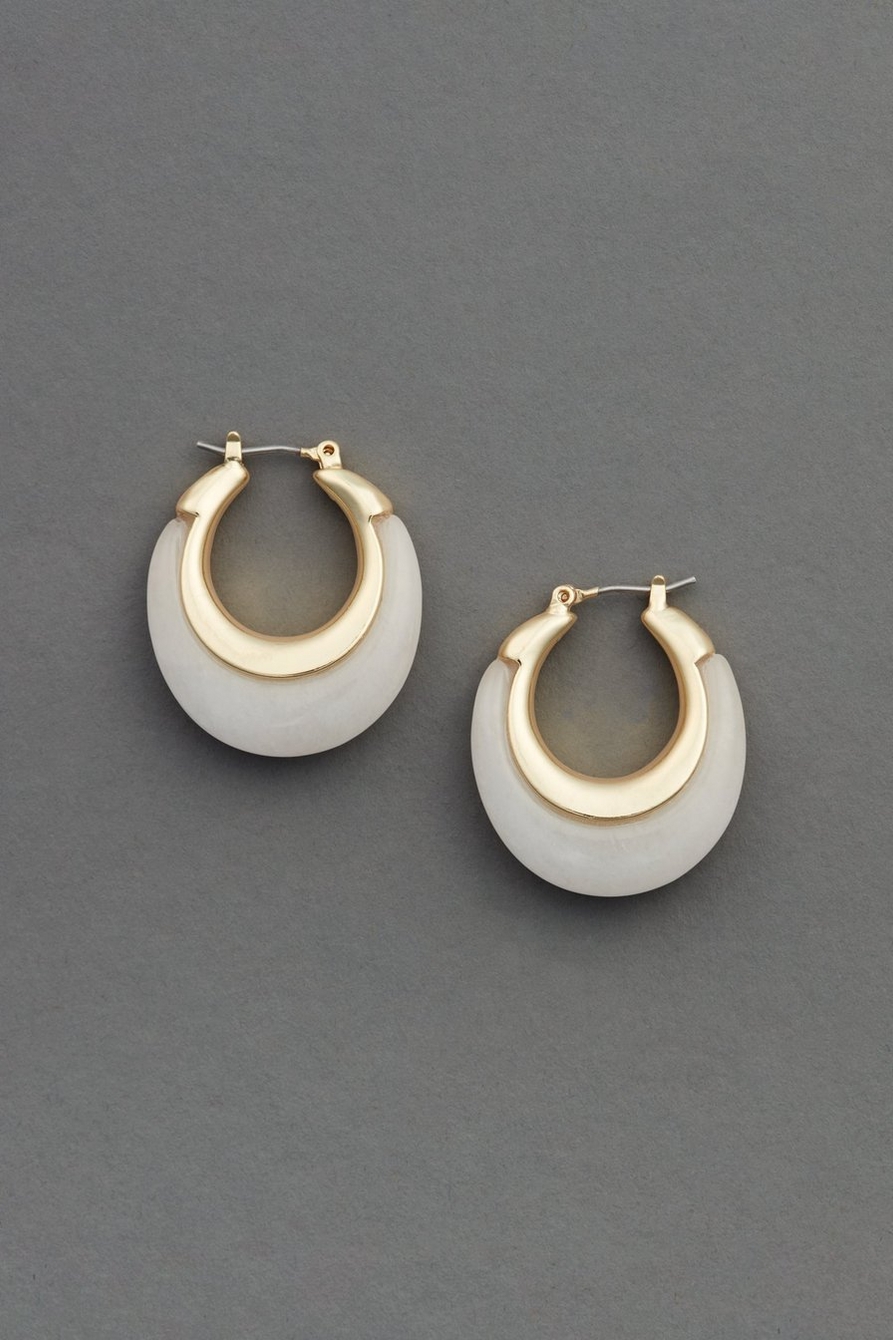 carved hoop earring